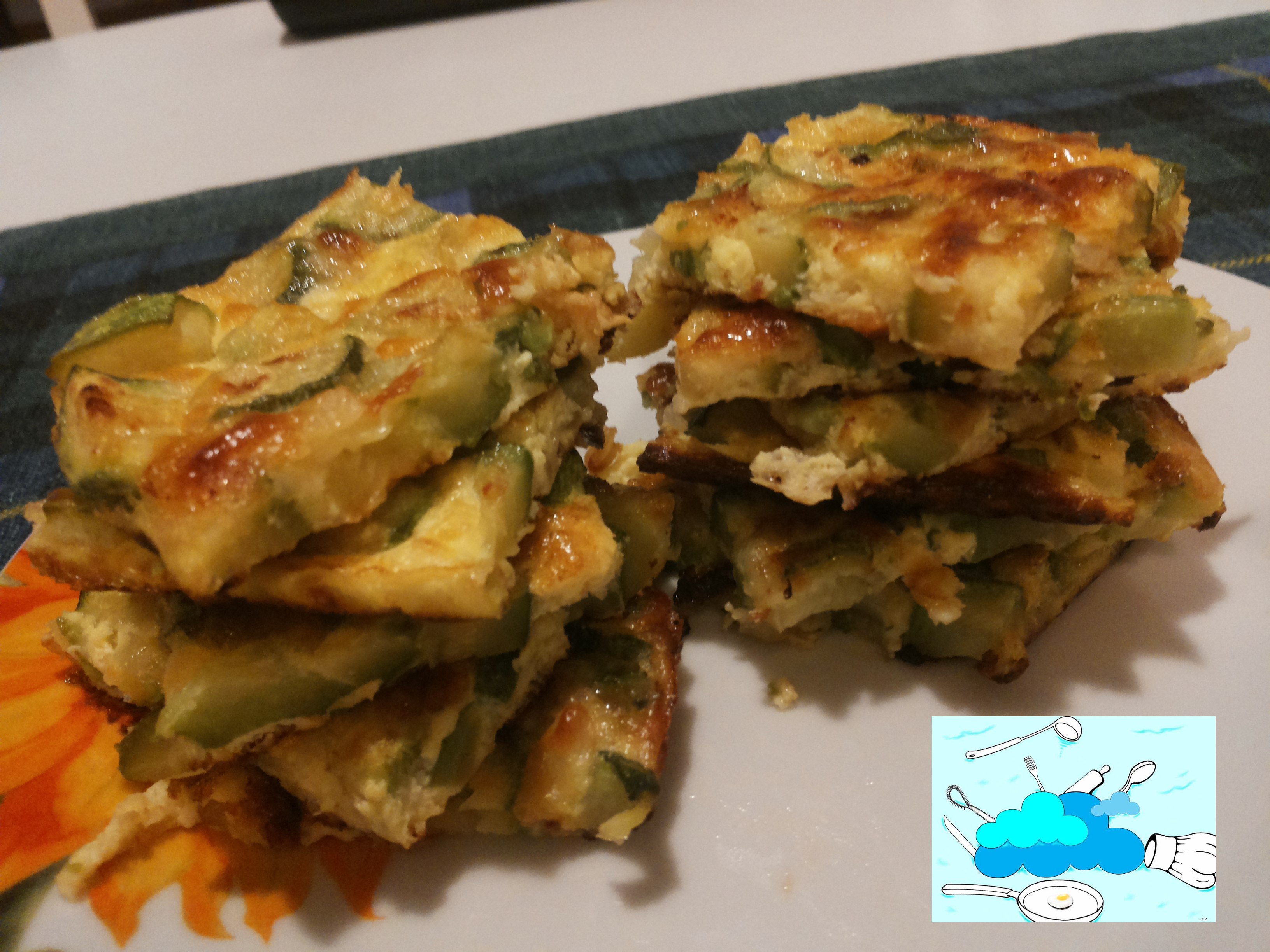 Frittata di zucchine al forno