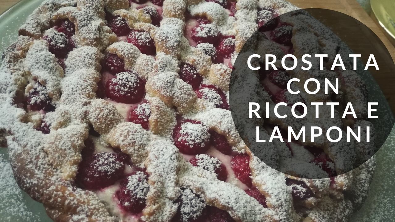 Crostata alla ricotta e lamponi