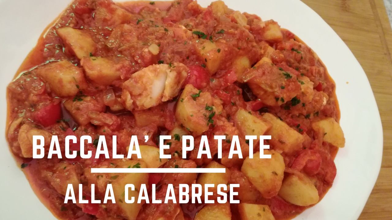 Baccalà e patate alla calabrese