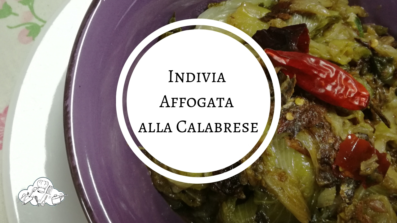 Indivia affogata, un contorno alla calabrese