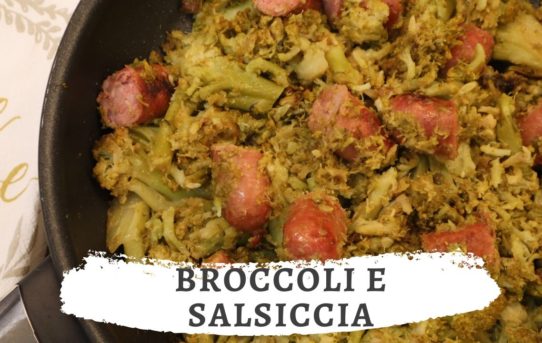 broccoli e salsiccia in padella