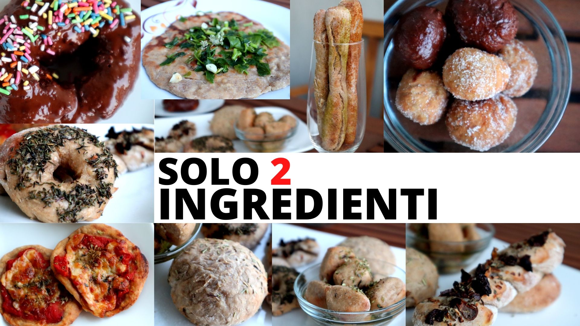 2 ingredienti per 10 ricette, 1 minuto di preparazione